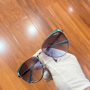 Vogue Turquoise and Gold Eyewear
